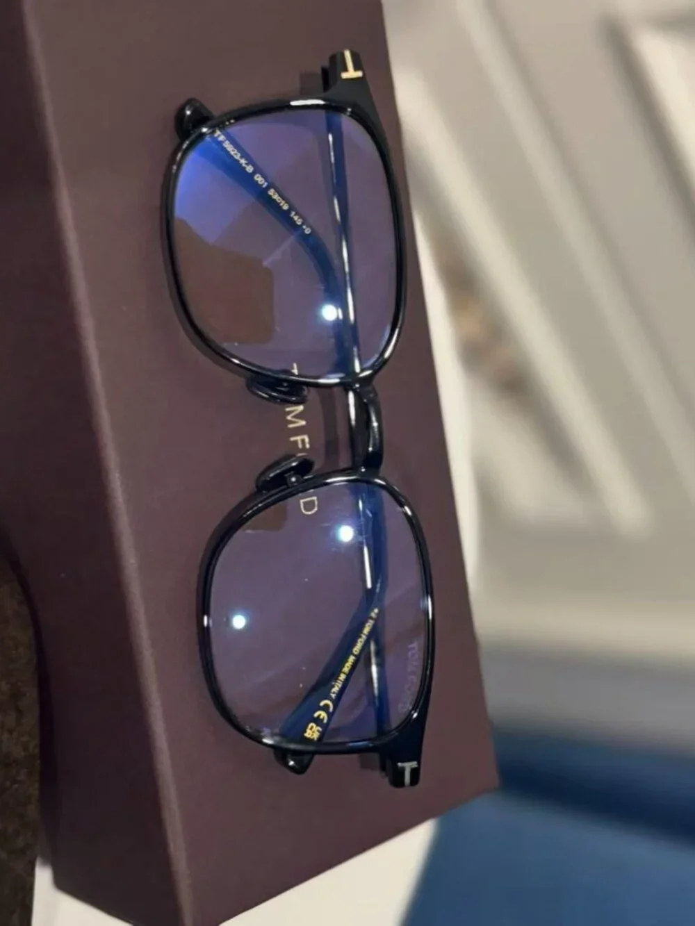 Tom Ford Black Square Eyeglasses